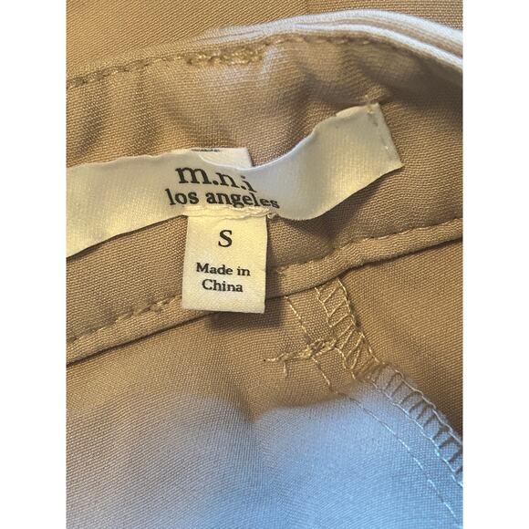 NWOT M.N.I. Los Angeles Women's Tan Dress Pants Front Seam Size Small - Picture 4 of 6